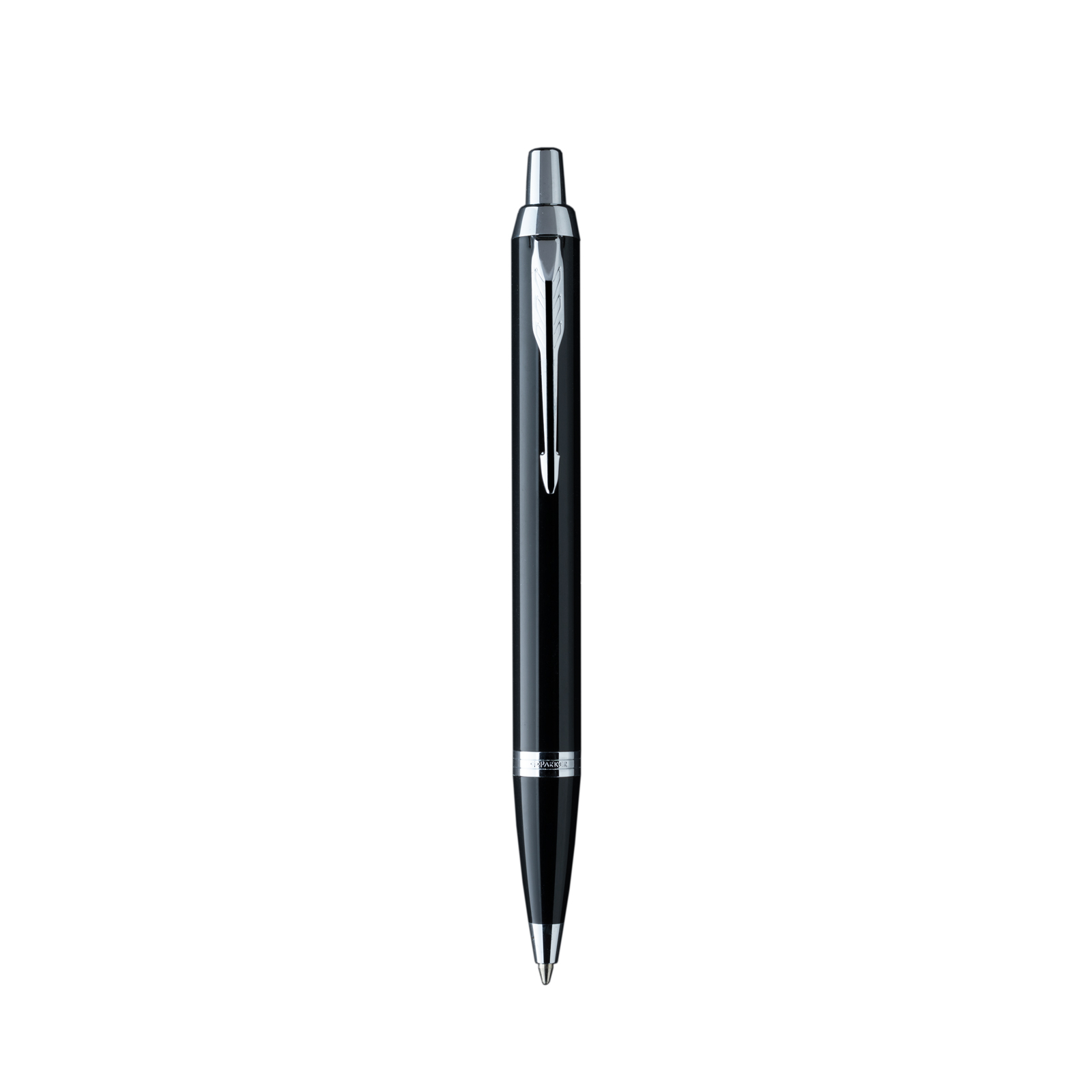 עט פרקר כדורי Parker IM שחור מבריק עם עיטורים מוכספים