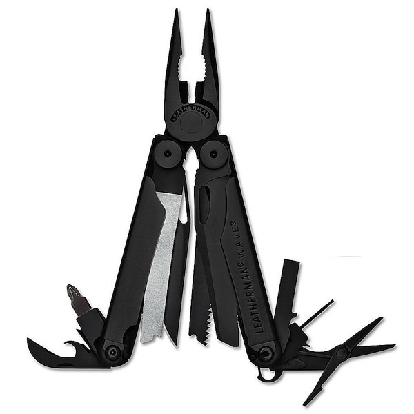 כלי רב תכליתי לדרמן וויב מושחם Leatherman Wave Black