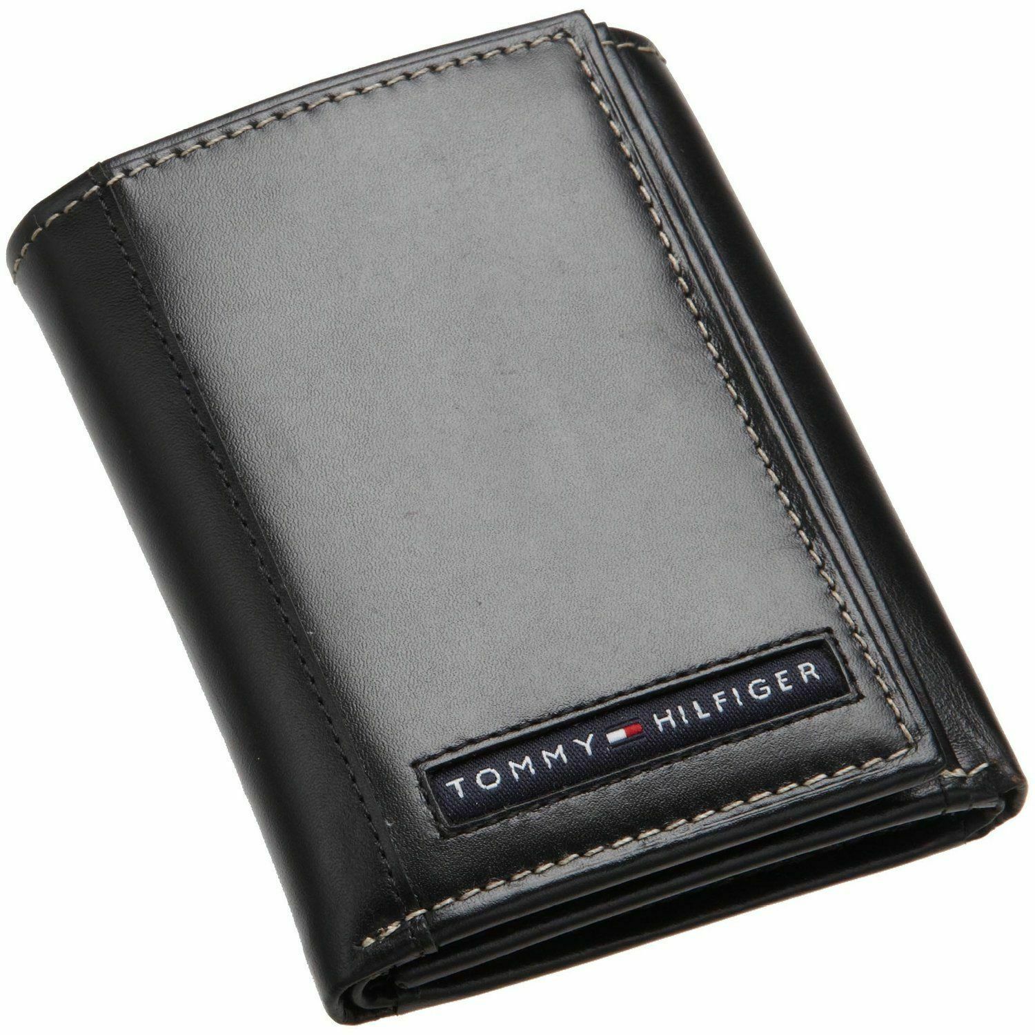 ארנק מתקפל לשלוש TOMMY HILFIGER לגבר בצבע שחור