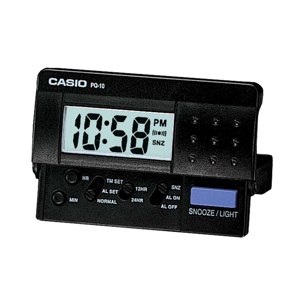 שעון מעורר קטן קסיו שחור  CASIO PQ-10