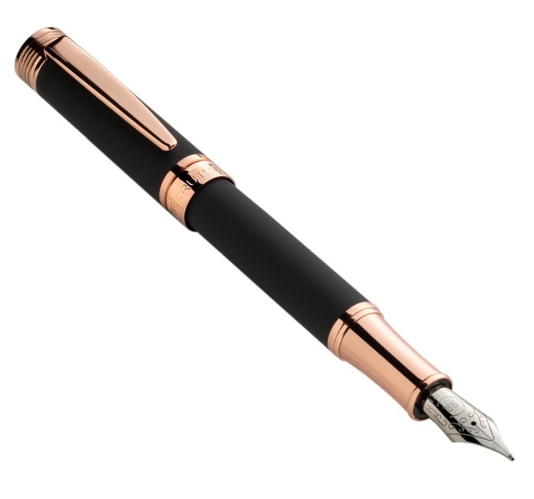 CERRUTI 1881 עט נובע מסדרת זום ZOOM שחור שחור מט