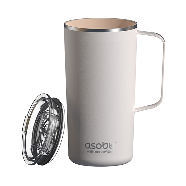 ספל תרמי ASOBU נירוסטה Tower Mug לבן שומר חום/קור