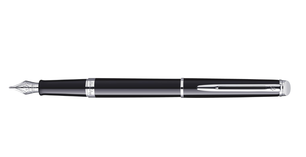 עט נובע ווטרמן המישפר Waterman Hemisphere לקה שחורה וכסף