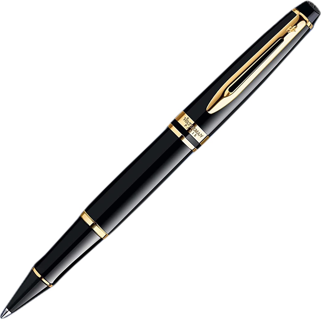 עט רולר ווטרמן Waterman אקספרט שחור / זהב