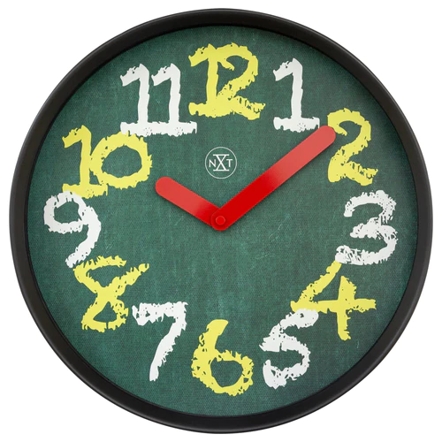 שעון קיר "לוח וגיר" ירוק / שחור NEXTIME הולנד
