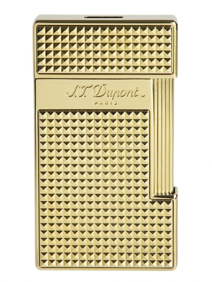 מצית דופון S.T. Dupont סלים SLIM זהב בגימור יהלום