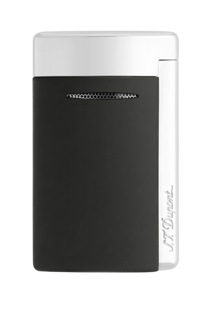 מצית דופון S.T.Dupont טורבו קומפקטית Minijet שחור מט וכסוף