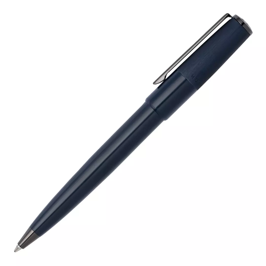 Hugo Boss עט כדורי גיר מינימל Gear Minimal בכחול כהה עמוק
