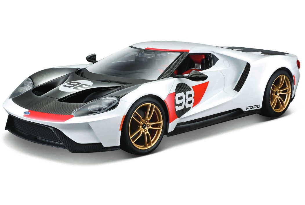 מכונית אספנות Maisto – פורד GT Heritage Edition 2021 (קנה מידה 1:18)