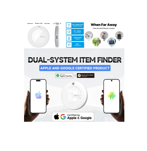 AirFinder תג איתור חכם שתואם גם ל-iOS וגם ל-Android (מוסמך Apple ו-Google)