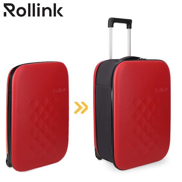 מזוודה מתקפלת חכמה FLEX VEGA של רולינק Rollink בצבע אדום (חדש)