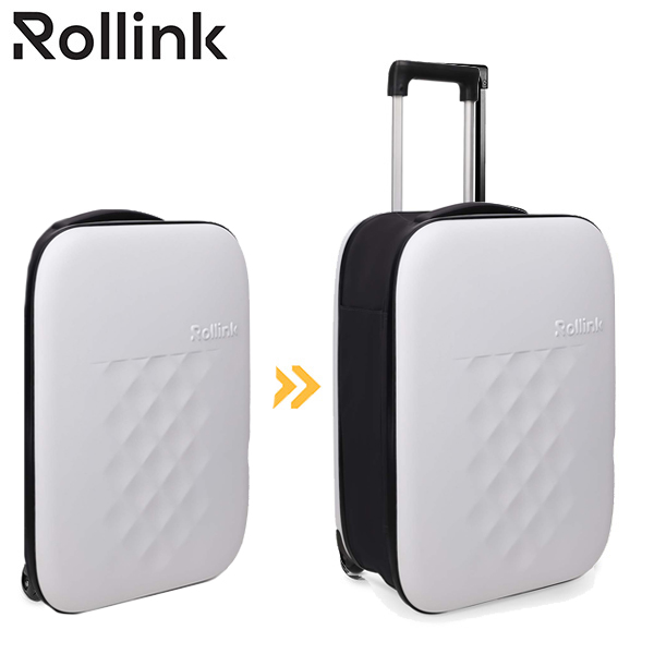 מזוודה מתקפלת חכמה FLEX VEGA של רולינק Rollink בצבע לבן (חדש)
