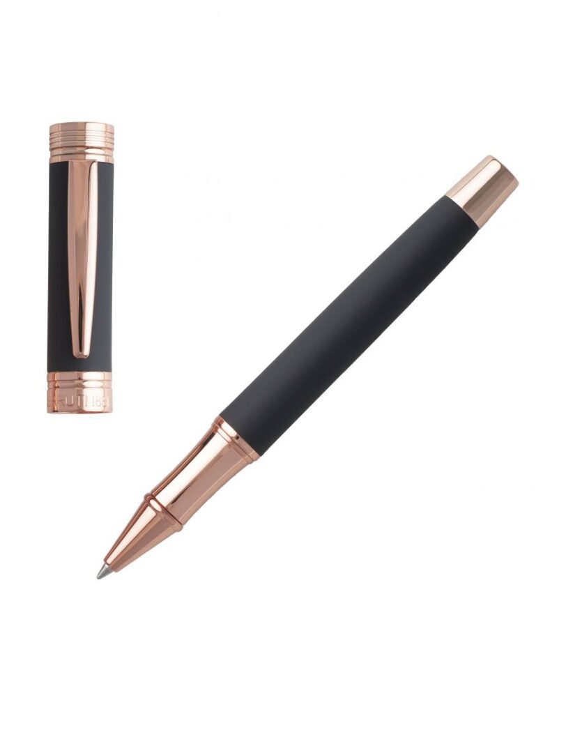 CERRUTI 1881 עט רולר ZOOM זום כחול עמוק וזהב אדום