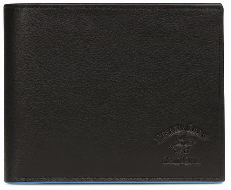 ארנק עור שחור Beverly Hills Polo Club עם תא למטבעות