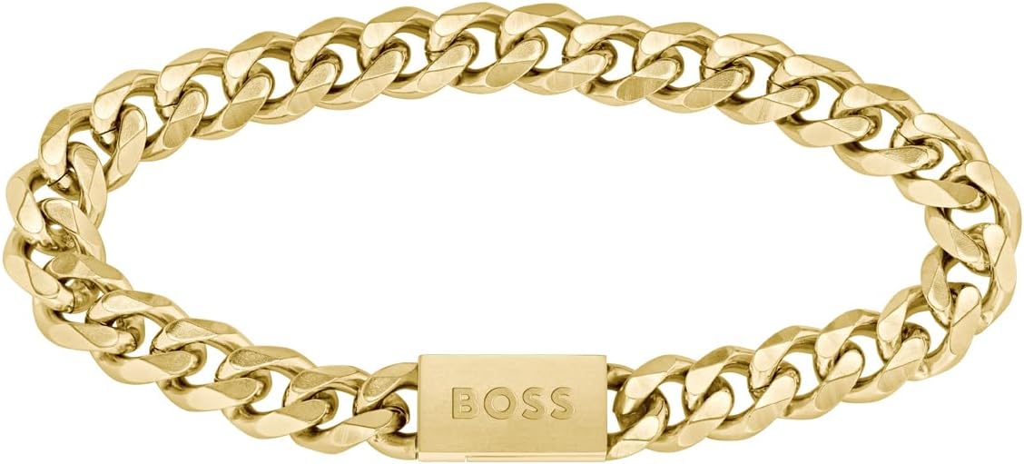 צמיד / גורמט HUGO BOSS מוזהב וקלאסי